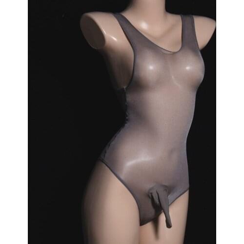 Sexy Men Bodysuit Oil Gloosy U Convex Pouch Erotic Sexy Lingerie COCKring Open Sheath Tight Bandage Bodyhouse Gay Wear Puls Size