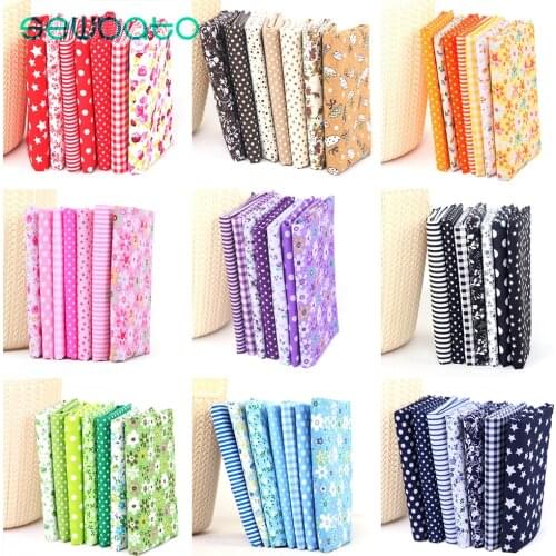 SEWBATO 155x100cm Plain Patchwork Cotton Fabric By Meter Floral Series Brown Charm Quarters Bundle Sewing Home Textiles Fabric