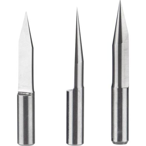 TIDEWAY 6mm Flat Bottom Engraving Bits CNC Router Tools V Carbide Carving Cutters Degree 20 25 30 60 90 1PC