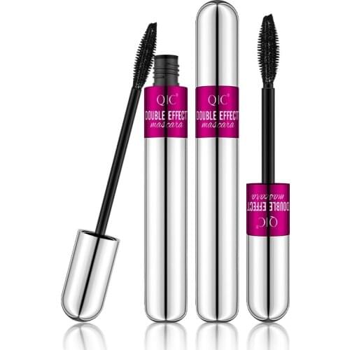 4D Silk Fiber Lash Mascara WaterproofDouble Head 3d Mascara For Eyelash Extension Black Thick Lengthening Eye Lashes Cosmetics