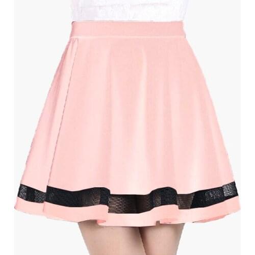 2021 Summer Women High-waisted Skirt Fashion Elastic Faldas Ladies Midi Sexy Girls Mini Pleated Saias Etek Jupe Korea Clothes