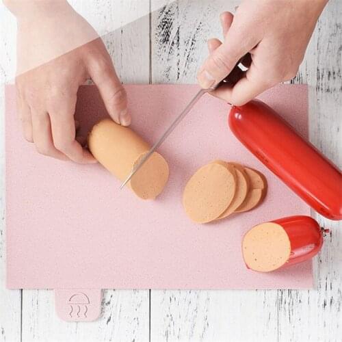Healthy Creative Classification Cutting Board Set Straw Cutting Board Cutting Board Non-Slip Cutting Board