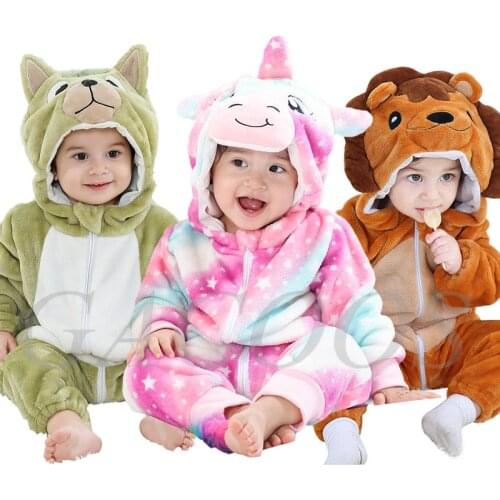 Winter Baby Clothes Panda Newborn Clothes Baby Girls Boys Romper Infant Clothing Jumpsuit Toddler Babys Sets Stitch Pajamas