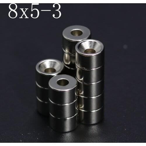 10/20/50Pcs 8x5-3 Neodymium Magnet 8mm x 5mm - 3mm N35 NdFeB Round Super Powerful Strong Permanent Magnetic imanes