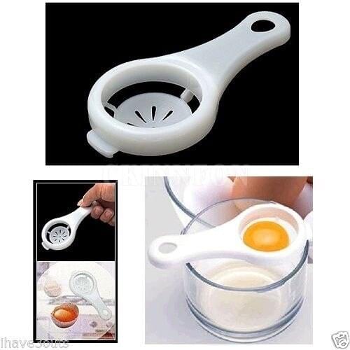 1000Pcs/Lot Kitchen Egg White Yolk Separator Holder Divider Seperater Tool Utensil Strainer