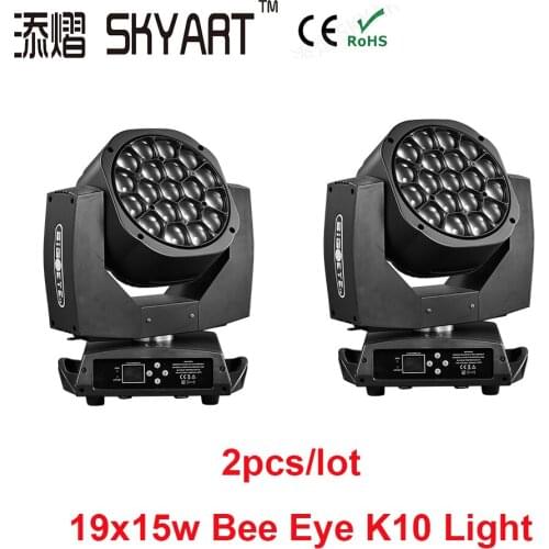 19x15W K10 Big Bee Eye led moving head dj stage lights zoom function