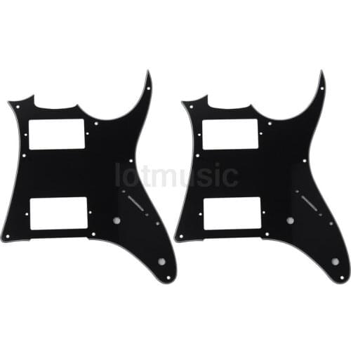 2 pcs 3 Ply Guitar Pick Guard For Ibanez GRX20Z Replacement -BLACK