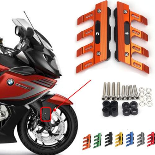 For BMW K1600B K1600GT K1600GTL C650 C650GT F800GT K1200R C650sport Motorcycle CNC Accessories Mudguard Side Front Fender Slider