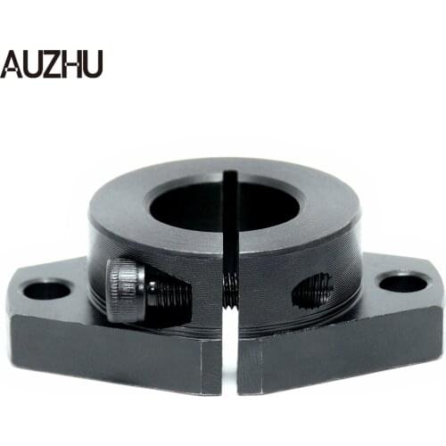 AUZHU STL Steel Flanged Connector Clamps With Mounting Holes Tube Supports Brackets for Device Stands Sensor Holders