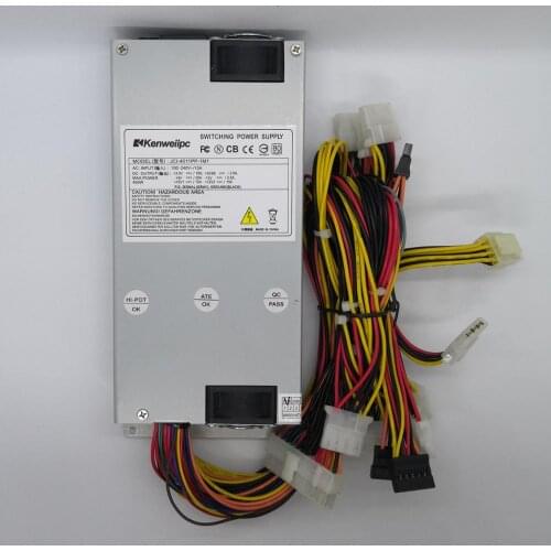 Rack-mounted 400W PSU 1U industrial server power supply JCI-4011PP-1M1 IPC power 2 fans with the switch active PFC 100-240V
