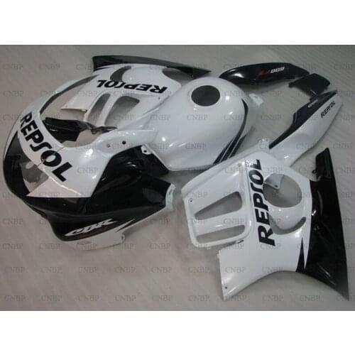 CBR600 F3 1995 - 1998 Bodywork CBR600 F3 95 96 Abs Fairing CBR 600 F3 1996 Black White Motorcycle Fairing
