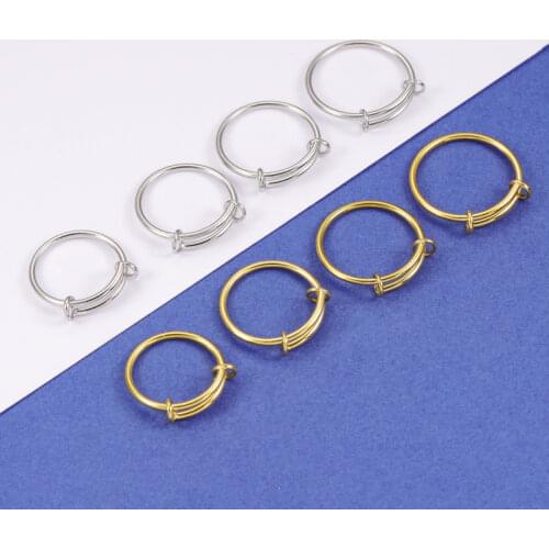 Fnixtar 20Pcs/Lot Fashion 2020 Gold Steel Ring Stainless Steel Mirror Polish Ring For Lovers Gifts Making Newelry Acccessories