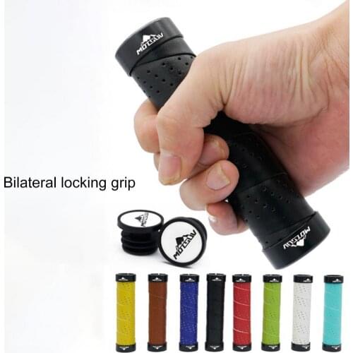 2Pcs Sponge Buffer Foam City MTB Bike Cycling Scooter Bicycle Handlebar PU Tape Cover Handle Grips Bar Ends Non-Slip Double Lock