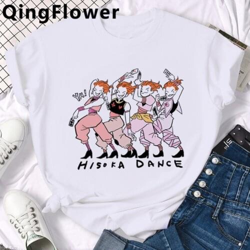 Hunter x Hunter Killua Zoldyck Anime Manga t-shirt male harajuku kawaii couple white t shirt summer top harajuku