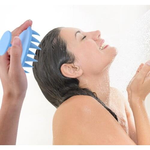 Bath Scalp Massager SPA Shampoo Washing Comb Silicone Teeth Hair Cleaning Brush Hair Cleaning Brush Massager