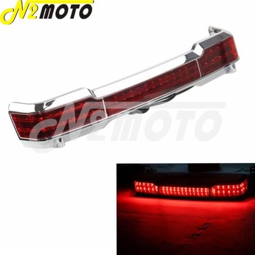 Black LED Tail Brake Light Motorcycle Taillights with Red Lens For 1997-2008 Harley Touring Electra Glide FLHT Classic CVO EFI