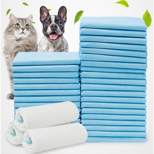 100Pcs Super Absorbent Pet Diaper Dog Training Pee Pads Disposable Urine Nappy Mat For Cats Dog Diapers Cage Mat Pet Supplies