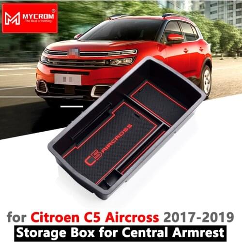Armrest Box Storage for Citroen C5 Aircross 2017 2018 2019 2020 Stowing Tidying Car Organizer Internal Accessories C5-Aircross