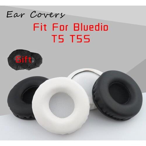 Earpads For Bluedio T5 T5S Headphone Earpads Replacement Headset Ear Pad PU Leather Sponge Foam