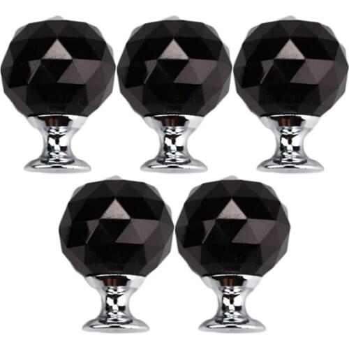 Clear Glass 30mm Diamond Shape Knob Cupboard Drawer Pull Handle Knobs Brand New Knobs And Handles For Furniture Drawers