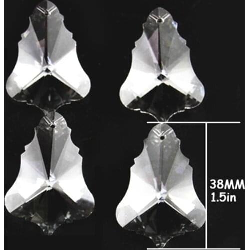 Big Quantity 63mm 612pcs Clear Christmas Tree Crystal Hanging Pendants Glass Shinning Prisms For Chandeliers