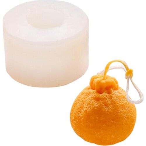 Orange Fruit Candle Silicone Mold Fruit Shape Mousse Baking Molds for candle mak
