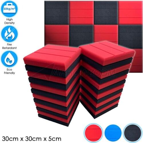 Arrowzoom 30 x 30 x 5 cm Pro Series Brick Tile Studio Sound Absorbing Panel Acoustic Foam Treatment KK1197