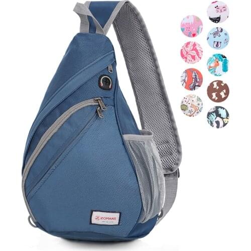 ZOMAKE Sling Bag, Water Resistant Sling Backpack Purse Crossbody Bags for Women Men Travel