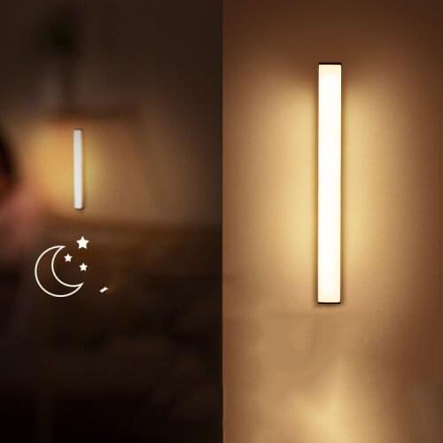 LED Night Light Motion Sensor Wireless Night Lamp for Kitchen Beside Bedroom Corridor Cabinet Wardrobe Wall Lamp Home Decor