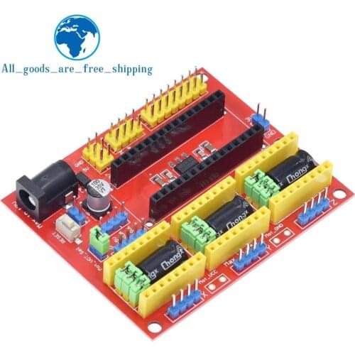 TZT New CNC Shield V4 Engraving Machine / 3D Printer / A4988 Driver Expansion Board for arduino Diy Kit