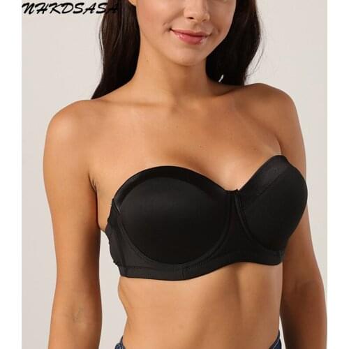 2020 New Sexy Women’s Bras Push Up Lingerie Backless Brassiere Strapless Invisible Bralette Underwear For Wedding Party Multiway