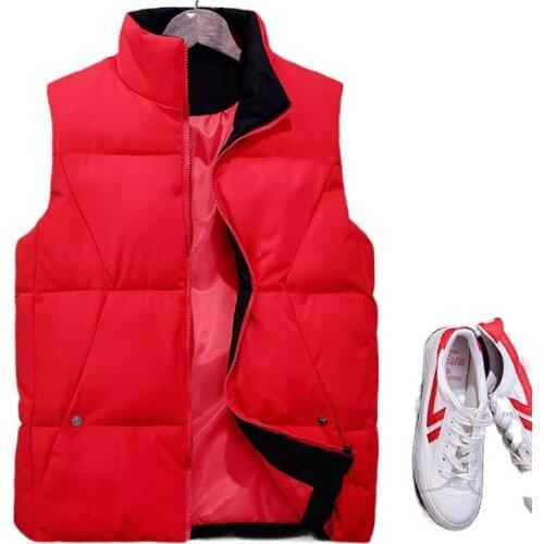 2021 Womens Down Cotton Body Warm Vest Coat Winter autumn New Ladies Casual Waistcoat Female Sleeveless couple Vest plus size