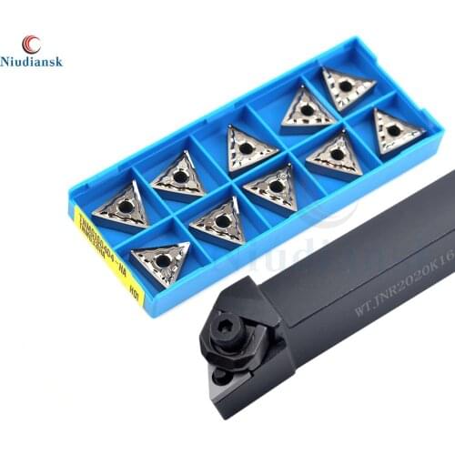 1pc WTJNR1616H16 WTJNR2020K16 WTJNR2525M16 External Tool Holder CNC Lathe Tool Turning Tool Arbor+10pcs TNMG1604 Carbide Inserts