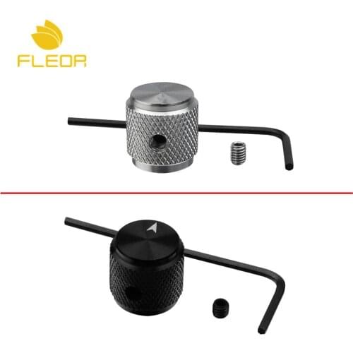FLEOR 10pcs Aluminum Guitar Amp Knob Pots Control Knobs with Set Screw for Electric Guitar Bass