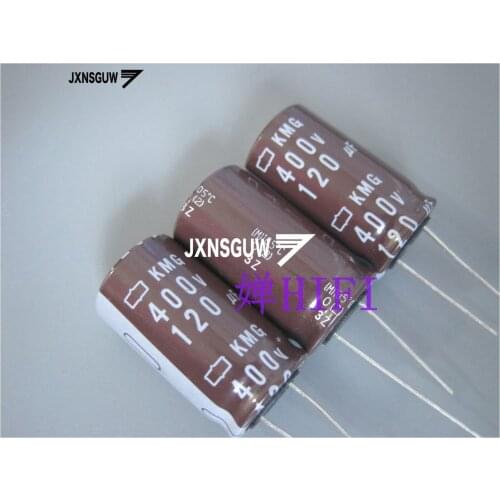 10PCS NIPPON KMG 400V120UF 18X30MM NCC long life electrolytic capacitor 120UF/400V CHEMI-CON 105 degrees 120uF 400V