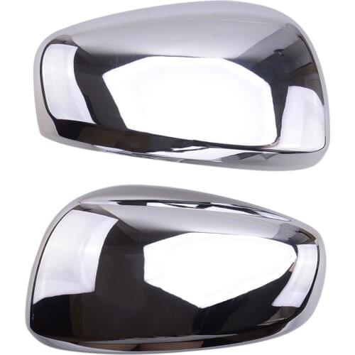 2pcs Silver Car Side Rearview Mirror Cover Trim Cap Plastic Styling Fit For Renault Kadjar 2015 2016 2017