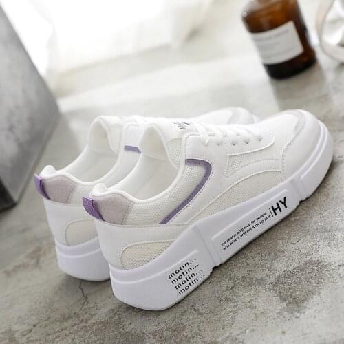 2021 Spring all-match casual Korean womens flat-bottomed sneakers student travel shoes flat-heel sneakers breathable