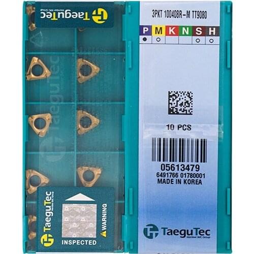 3PKT100408R-M TT9080 100% Original TAEGUTEC carbide insert with the best quality 10pcs/lot free shipping
