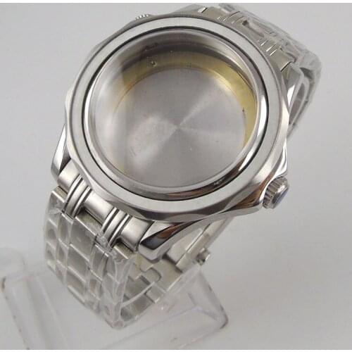41mm Sapphire Glass Watch Case Deployment Fit NH35A NH36A ETA 2836 MIYOTA 8215 MOVEMENT