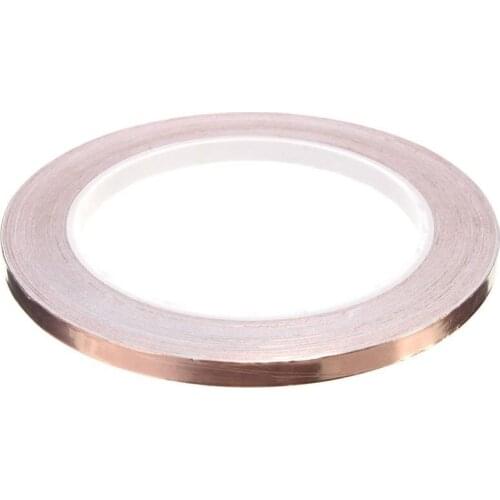 6mmx20 m Roll Copper Sheet Self-Adhesive Tape Copper Tape Copper Foil