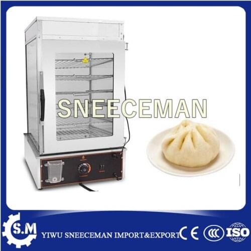 6 Layer Stainless Steel Vertical Electric Mini Food Bread Bun Steamer for Restaurants