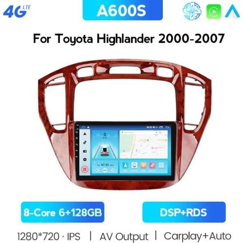 9 Inch Android 10 Car Navigation GPS For Toyota Highlander 2001-2007 Multimedia Player WIFI DSP BT SWC Radio 2Din No DVD Player