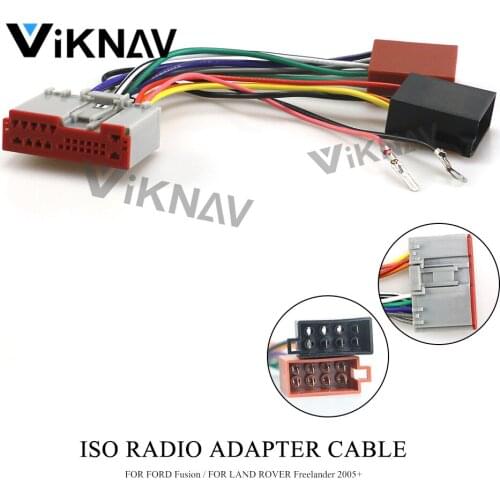 ISO Radio Connector Adapter for-FORD Fusion-LAND-ROVER Freelander 2005+ Wiring Harness Cable 12-135