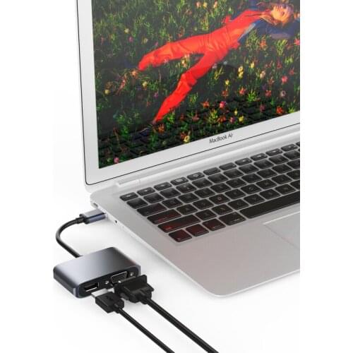 Vga hub usb adaptor USB 3.0 to HDMI VGA Adapter 1080P Converter HDMI VGA Sync Output for Windows7/8/10