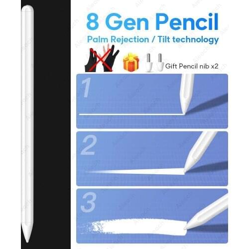 Voor ApplePotlood 2 Ipad Stylus Pen Voor Ipad Pro11 12.9 2020 2018 2019 6th 7th Mini5 Air 3 Met Palm Afwijzing Tilt Gevoeligheid