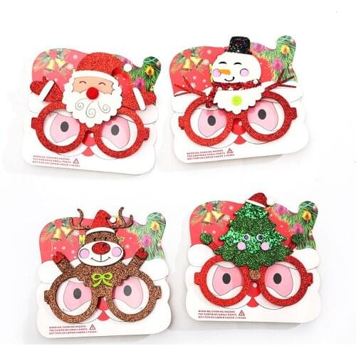 DIY Photo Booth Props Glasses Christmas Decoration Party Accessories