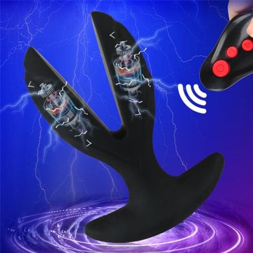 Dildo Anal Vibrator Sex Toys For Men Anus Electric Shock G-spot Stimulator Vibrator Male Prostate Massage Masturbator Adult Toys