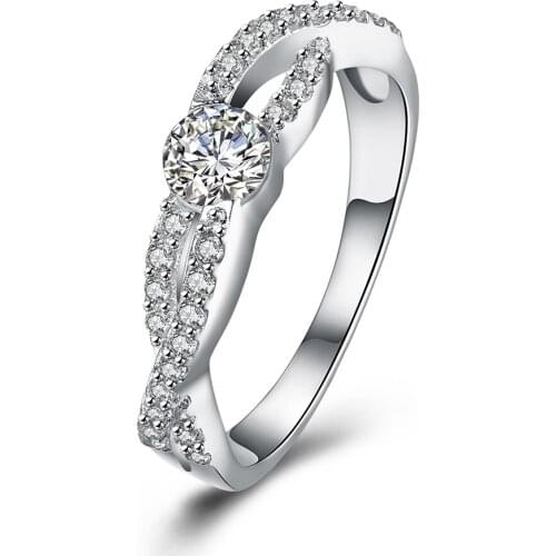 ZEMIOR 925 Sterling Silver Rings For Women Exquisite Elegant Creative Zircon Mosaic Ring Anniversary Simple Gift Jewelry New