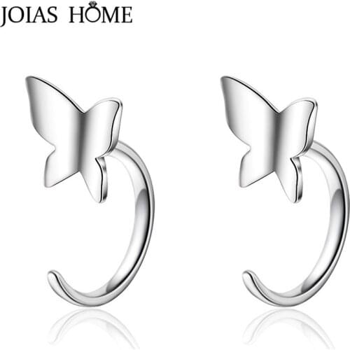 JoiasHome Classic 925 Sterling Silver Rings For Women Animal Shaped Earrings Wedding Party Wholesale Gift Silver Fine Jewelry