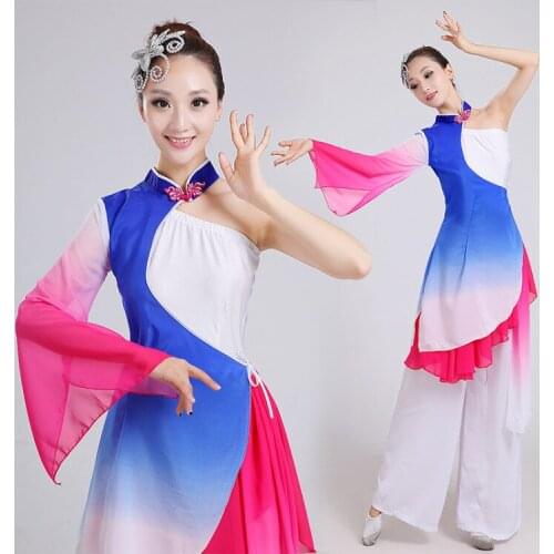 Adult Children Costumes National Dance Clothes Women Modern Dance Yangko Dance Costume Chinese Classical Dance Costumes 18